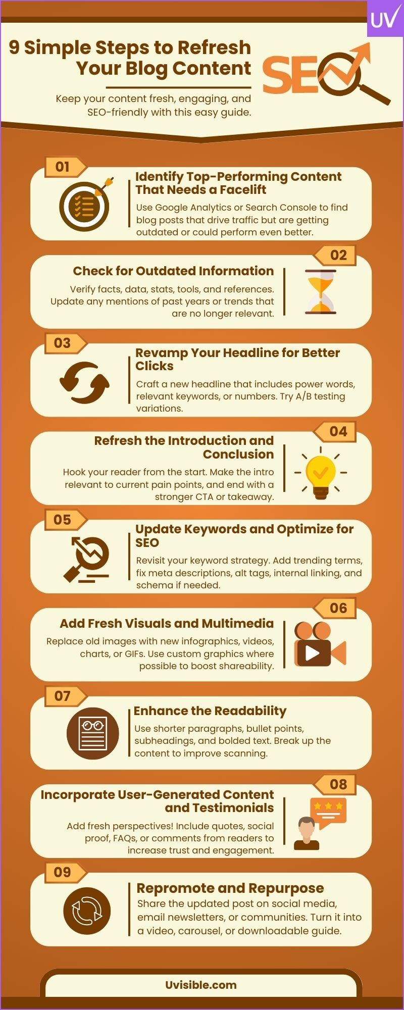 tips to refresh outdated content