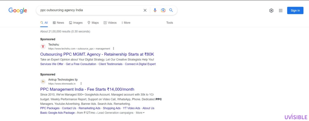 Landing Page Optimization ppc ad examples